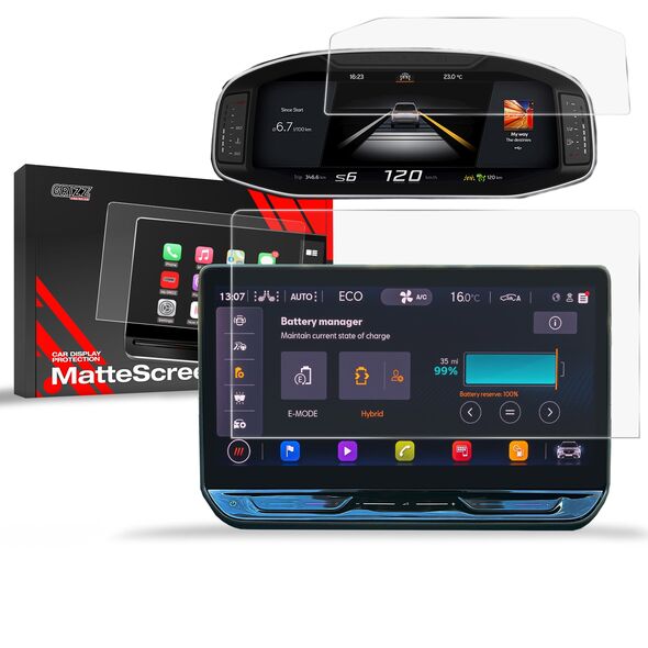 Matte GrizzGlass CarDisplay Protection Cupra Formentor 12,9" 2024 [2in1]