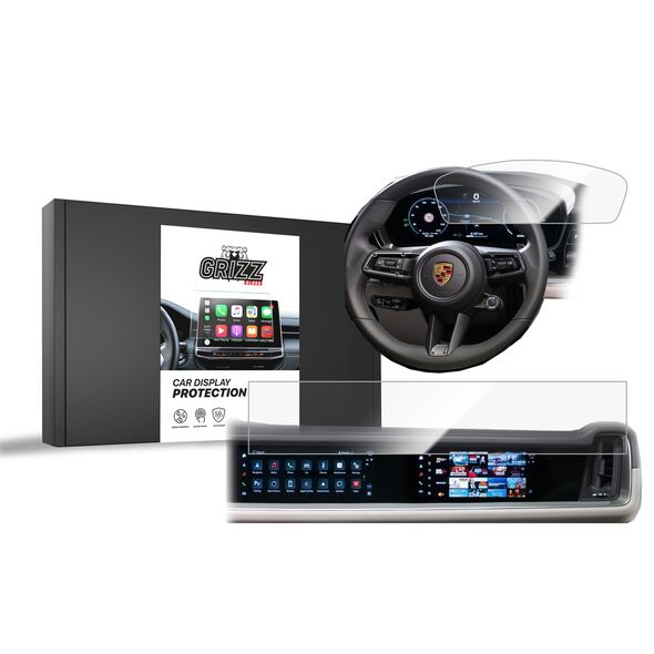 Ceramic GrizzGlass CarDisplay Protection Porsche Panamera 3 12,3" + 10,9“ 2024 [2in1]