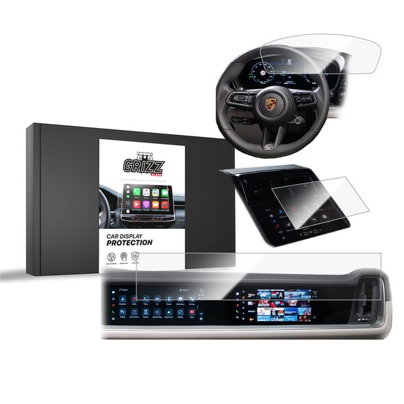 Ceramic GrizzGlass CarDisplay Protection Porsche Panamera 3 12,3" + 10,9“ 2024 [3in1]