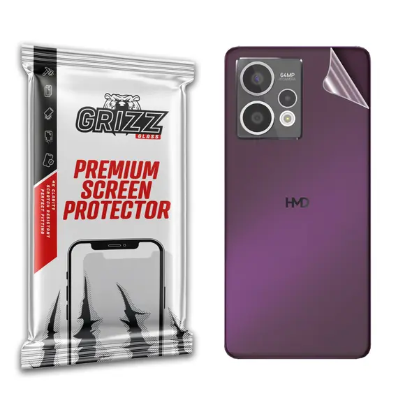 GrizzGlass SatinSkin rear film for HMD Crest Max