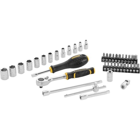 Σετ καρυδάκια 1/4" 42 τεμ+γρζ+ακς.42 τεμ