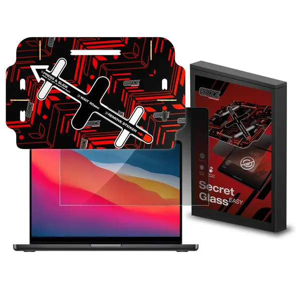 GrizzGlass SecretGlass Easy Privacy Glass for Apple MacBook Air 13" 2020