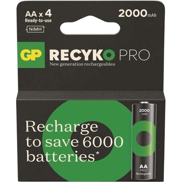 Μπαταρία GP GP Recyko PRO AA LR6 2000mah bl/4 13928485 4891199212734