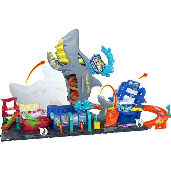 Mattel Hot Wheels City Ultra Myjnia Rekina Zestaw (HTN82 )