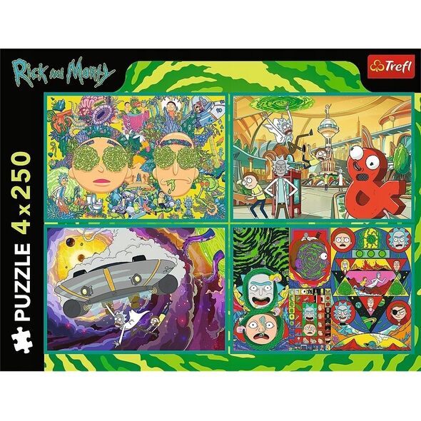 PUZZLE 4X250EL TREFL ZAKRECO SWIAT RICKA I MPUD6