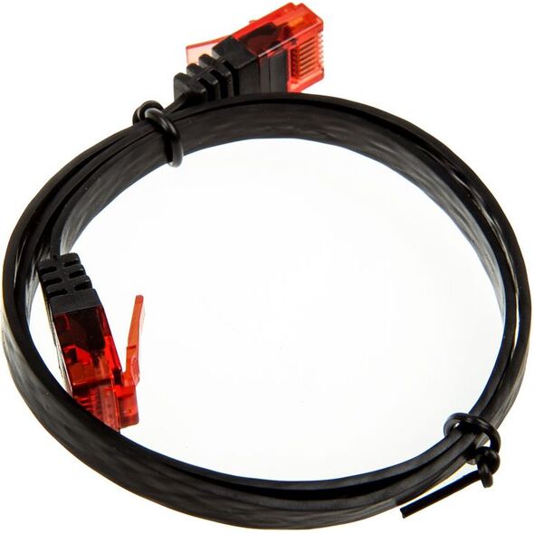 InLine 0.5m - kabel sieciowy U/UTP - 1000 Mbit - Cat.6 - RJ45 - czarny (71655S)
