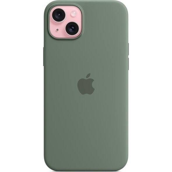 Apple Etui Apple silikonowe z MagSafe do iPhone 15 Plus cyprysowe