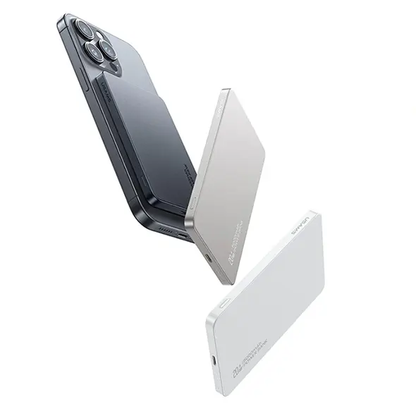 USAMS US-CD231 Power bank with wireless charging 5000mAh 20W PD Fast Charge white