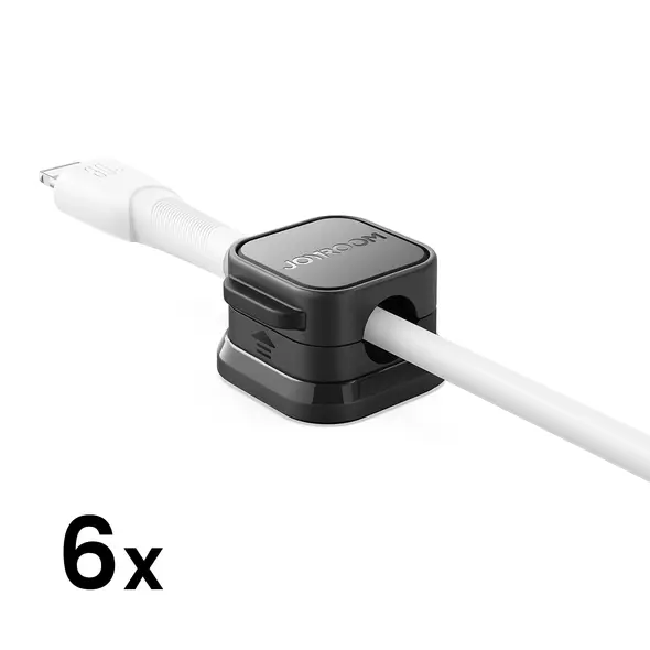 Joyroom cable organiser JR-ZS368 magnetic black (6 pcs.)