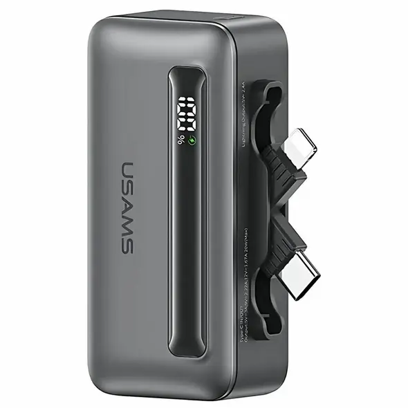 USAMS US-CD233 4500mAh Powerbank USB-C, Lightning 20W PD Fast Charge tarnish