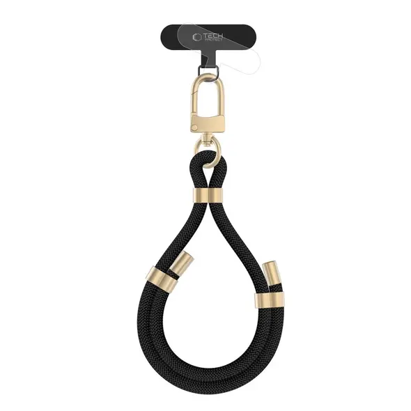 Tech-Protect C4S Rope Wrist Strap Black/gold