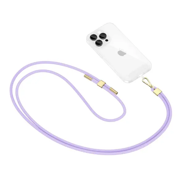 Tech-Protect C2S Rope Crossbody Strap Lavender/gold