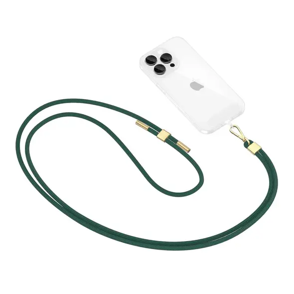 Tech-Protect C2S Rope Crossbody Strap Hunter Green/gold
