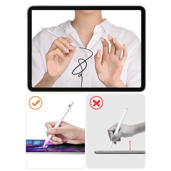 Joyroom JR-X9 active stylus stylus for smartphone / tablet white (JR-X9)