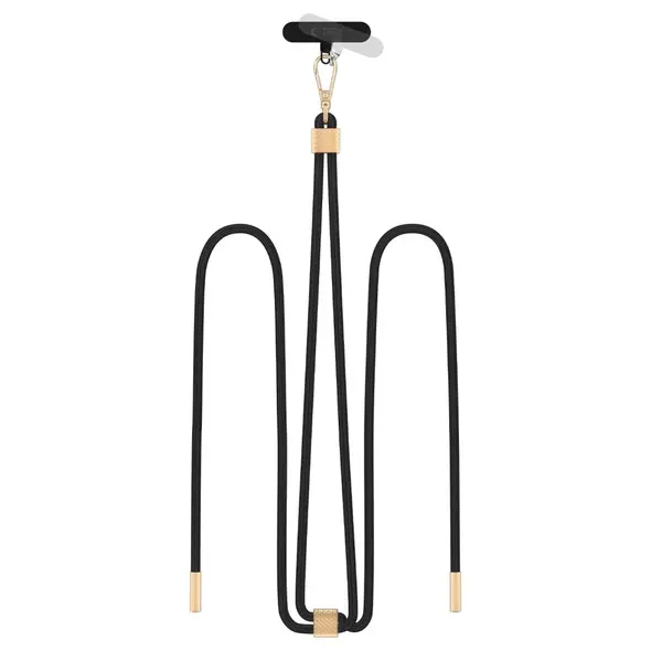 Tech-Protect C2S Rope Crossbody Strap black/gold