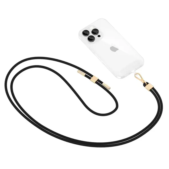 Tech-Protect C2S Rope Crossbody Strap black/gold