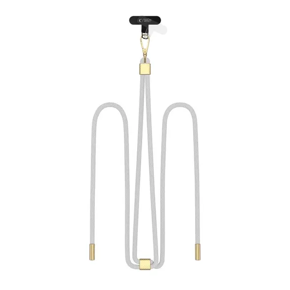 Tech-Protect C2S Rope Crossbody Strap Crayon Grey/gold