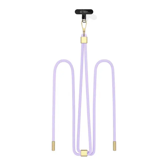 Tech-Protect C2S Rope Crossbody Strap Lavender/gold