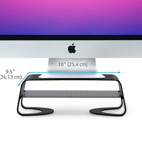 Twelve South Curve Riser Desktop stand for Apple iMac and Displays (black)