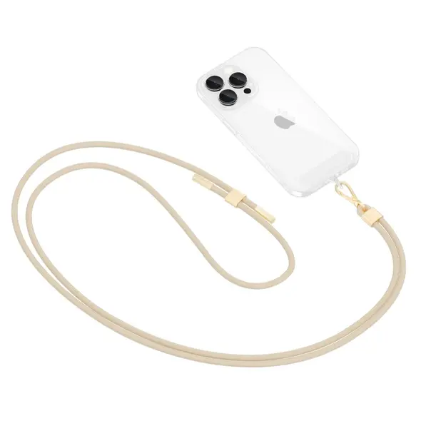 Tech-Protect C2S Rope Crossbody Strap beige/gold