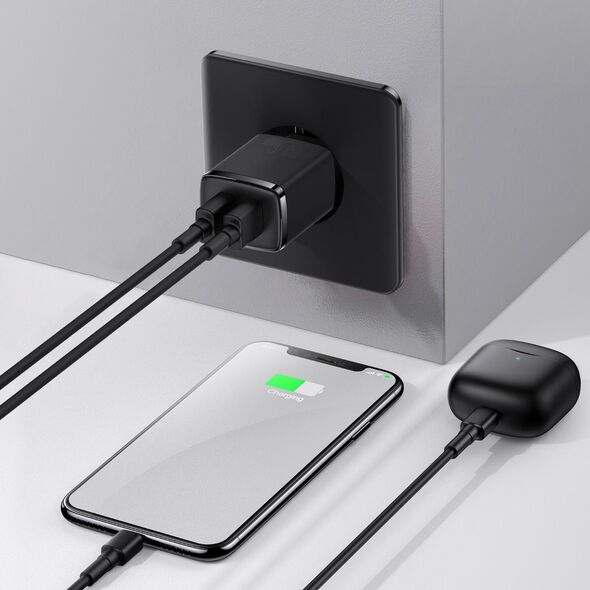Ładowarka Baseus Compact 2x USB-A 2.1 A (CCXJ010201)
