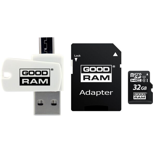 Karta GoodRam All in One MicroSDHC 16 GB Class 10 UHS-I/U1  (M1A4-0160R12)