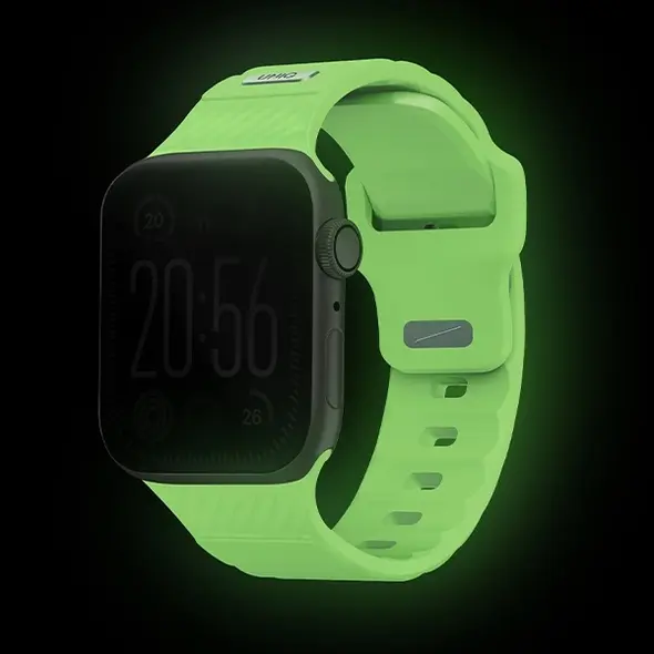 UNIQ Stride SE Apple Watch 6/7/SE/SE2/8/9/10/Ultra 1/2 44/45/49mm FKM Rubber Strap lume