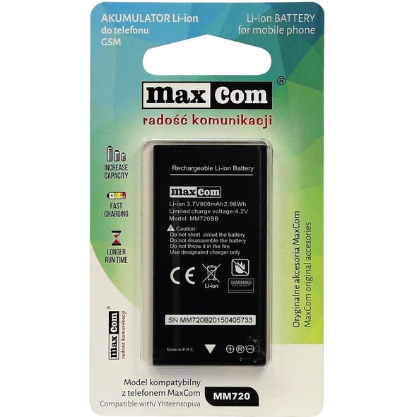 Bateria Maxcom LI-ION MM720 (AKUMULATORMAXCOMMM720)
