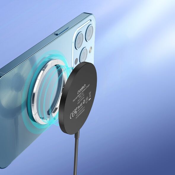 Ładowarka Choetech Choetech bezprzewodowa ładowarka magnetyczna 15W MagSafe do iPhone 12/13/14 czarna (T518-F-BK)
