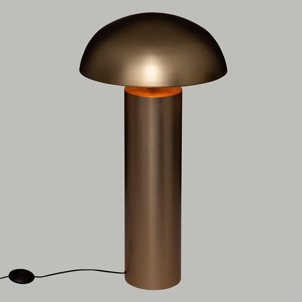 Atmosphera Lampa stojąca do salonu CHAMPI, złota, grzybek, wys. 97 cm