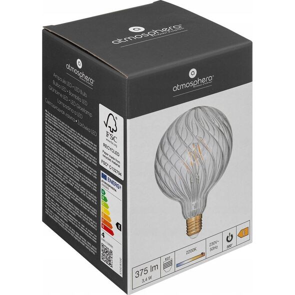 Atmosphera Duża żarówka ozdobna LED G125