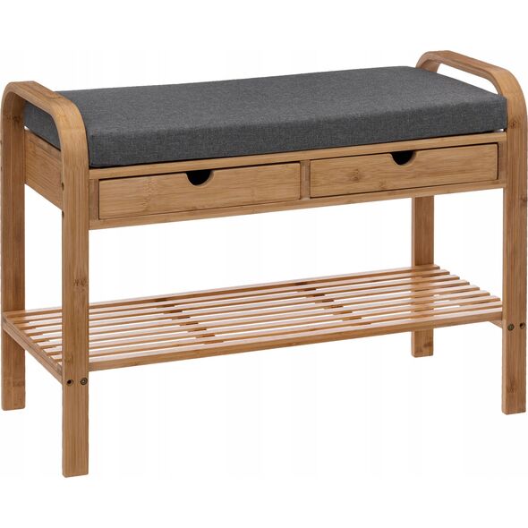 5five Szafka na buty z siedziskiem ZEN, bambus, 74 x 34 x 55 cm