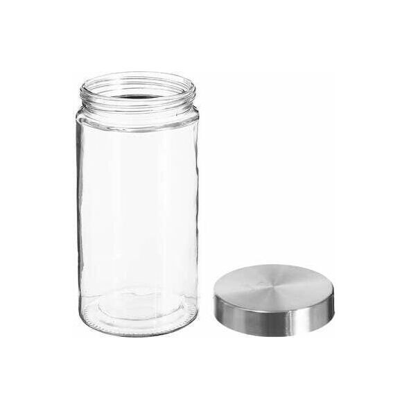 5five Pojemnik na żywność szklany z pokrywą ze stali nierdzewnej, 1700 ml