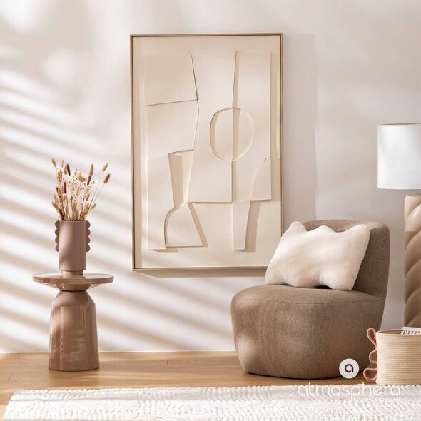 Atmosphera Poduszka dekoracyjna bouclé WAVY BLISS, 48 x 13 x 35 cm