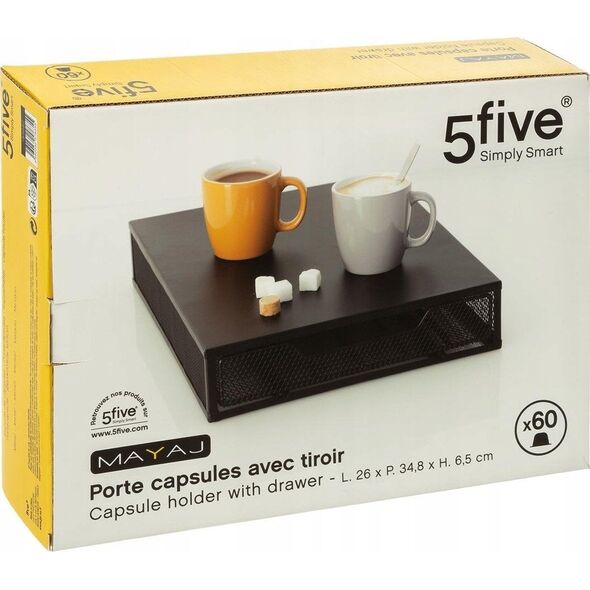 5five Pojemnik na kapsułki do kawy espresso MAYAJ,  26 x 34,8 x 6,5 cm