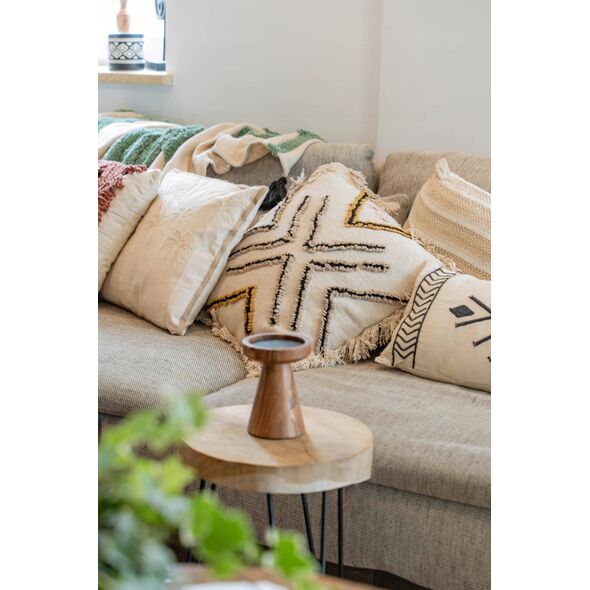 Home Styling Collection Poduszka boho z frędzlami, 45 x 45 cm