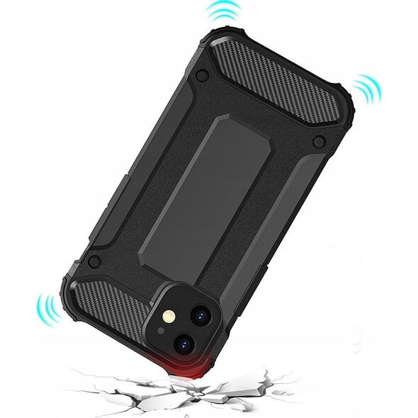 Vega ETUI ARMOR CARBON CASE DO XIAOMI REDMI NOTE 12 5G / POCO X5 CZARNY>