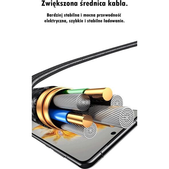 Kabel USB Usams USAMS Kabel 4w1 2xUSB-C/Lightning/MicroU SB 15W 1,2m Aluminum Alloy Data Cable Sufeng Series SJ739USB101 (US-SJ739)