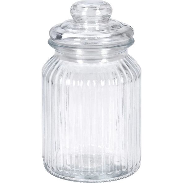 Prążkowany słoik ze szczelną pokrywką, 750 ml