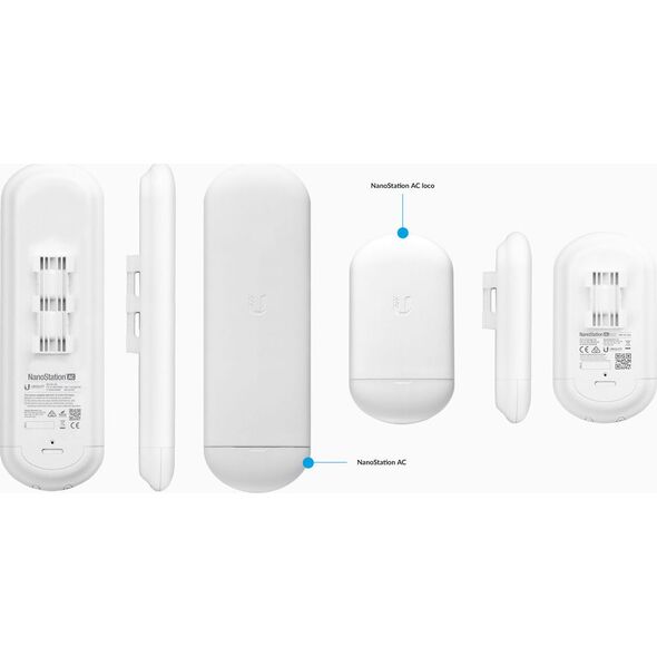Ubiquiti Ubiquiti NanoStation AC Loco 5GHz AirMax, 802.11ac, 13dBi Antenna, 25dBm - 5Pack - NS-5ACL-5