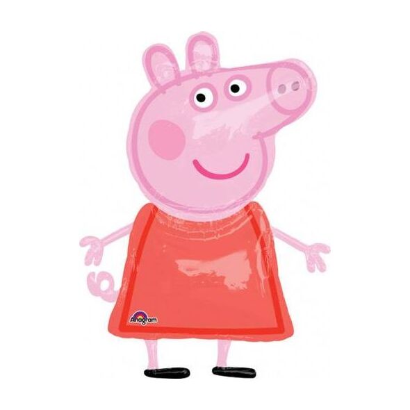 AMSCAN Chodzący balon foliowy Świnka Peppa - 91 x 121 cm - 1 szt. uniwersalny