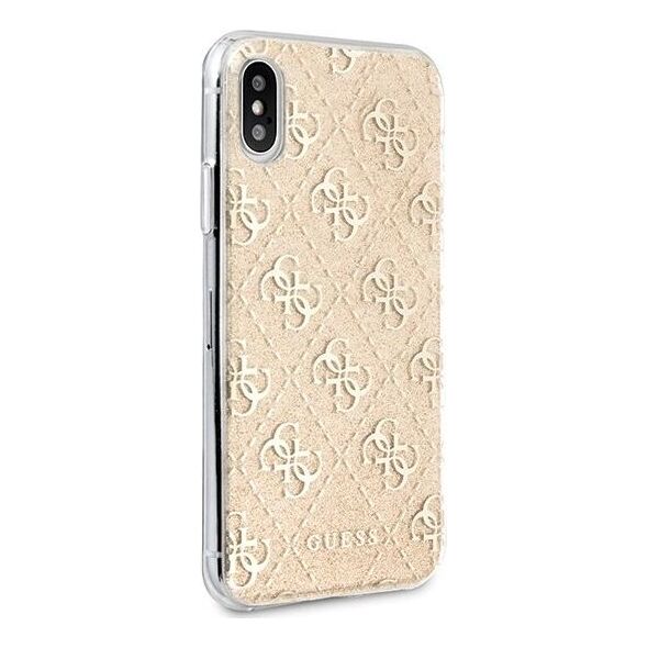 Guess Guess GUHCPXPCU4GLGO iPhone X/Xs złoty/gold hard case 4G Glitter