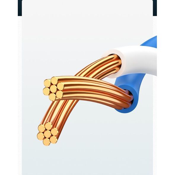 Ugreen Ugreen Kabel Przewód Internetowy Sieciowy Ethernet Patchcord Rj45 Cat 6 Utp 1000Mbps 20M Czarny (20166)