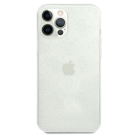 Guess Guess GUHCP12M3D4GTR iPhone 12/12 Pro 6,1 transparent hardcase 4G 3D Pattern Collection