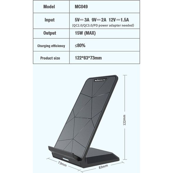 Ładowarka Nillkin Fast Wireless Stand Pro Indukcyjna 2 A (nillkin_20201208124303)