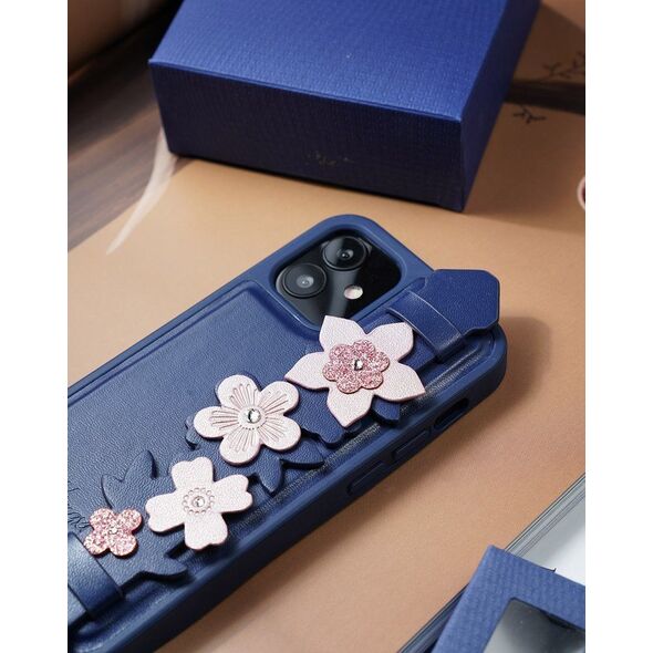 Kingxbar Kingxbar Sweet Series żelowe etui ozdobione oryginalnymi Kryształami Swarovskiego z podstawką iPhone 12 mini zielony uniwersalny