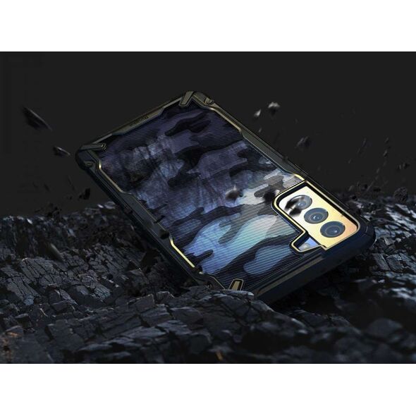 Ringke Etui Ringke Fusion-X Design Samsung Galaxy S21+ Plus Camo (Moro) Black