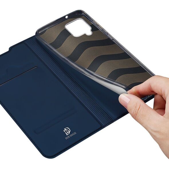 Dux Ducis Etui SAMSUNG GALAXY A42 5G z klapką Dux Ducis skórzane Skin Leather granatowe