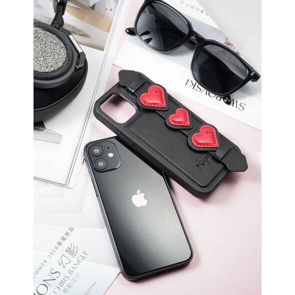 Kingxbar Kingxbar Sweet Series żelowe etui ozdobione oryginalnymi Kryształami Swarovskiego z podstawką iPhone 12 Pro Max zielony