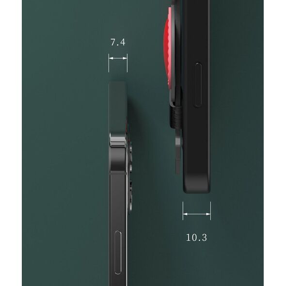 Kingxbar Kingxbar Sweet Series żelowe etui ozdobione oryginalnymi Kryształami Swarovskiego z podstawką iPhone 12 Pro Max zielony
